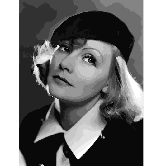 Greta Garbo paint by numbers kit