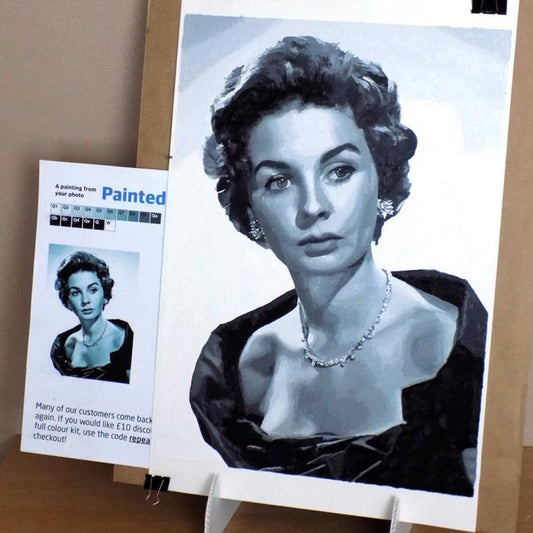 Jean Simmons paint by numbers kit