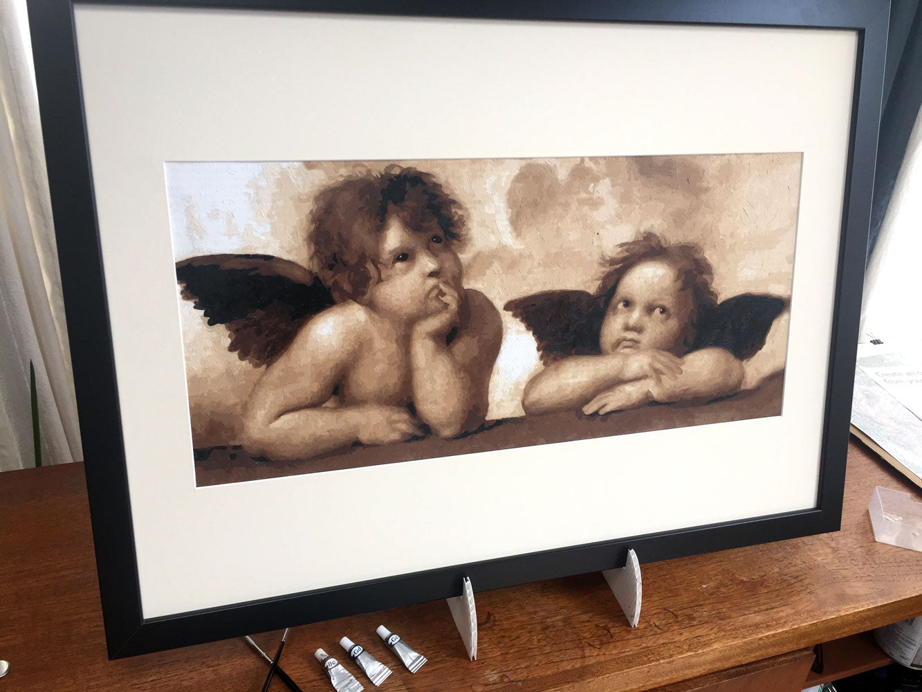 Two Cherubs paint by numbers kit