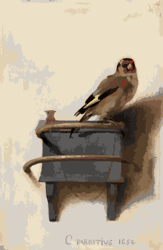 The Goldfinch by Carel Fabritius paint by numbers kit