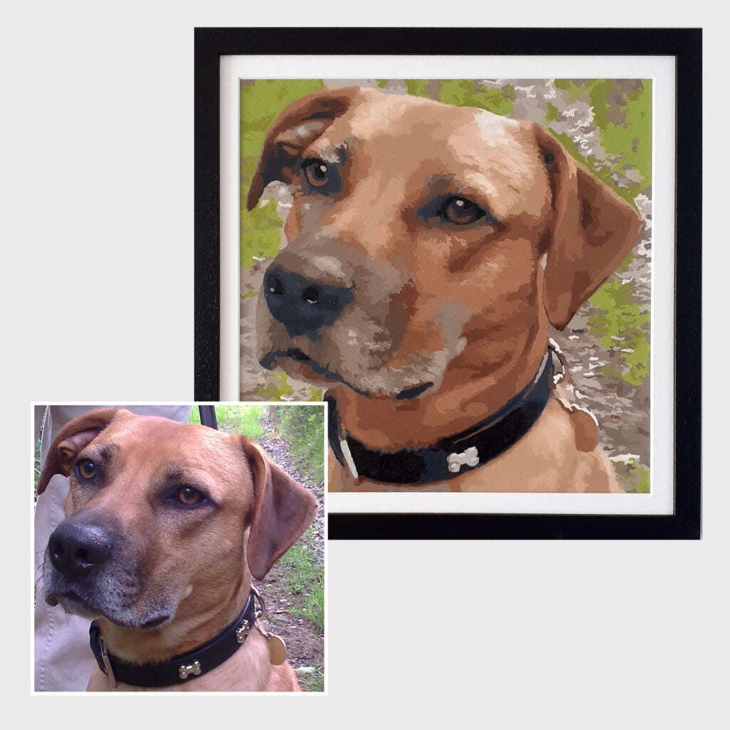 dog memorial paint by numbers