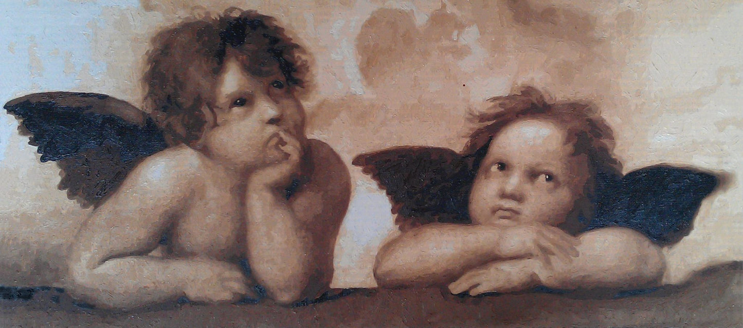 raphael-cherubs-finished paint by numbers