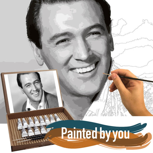 Rock Hudson paint by numbers kit